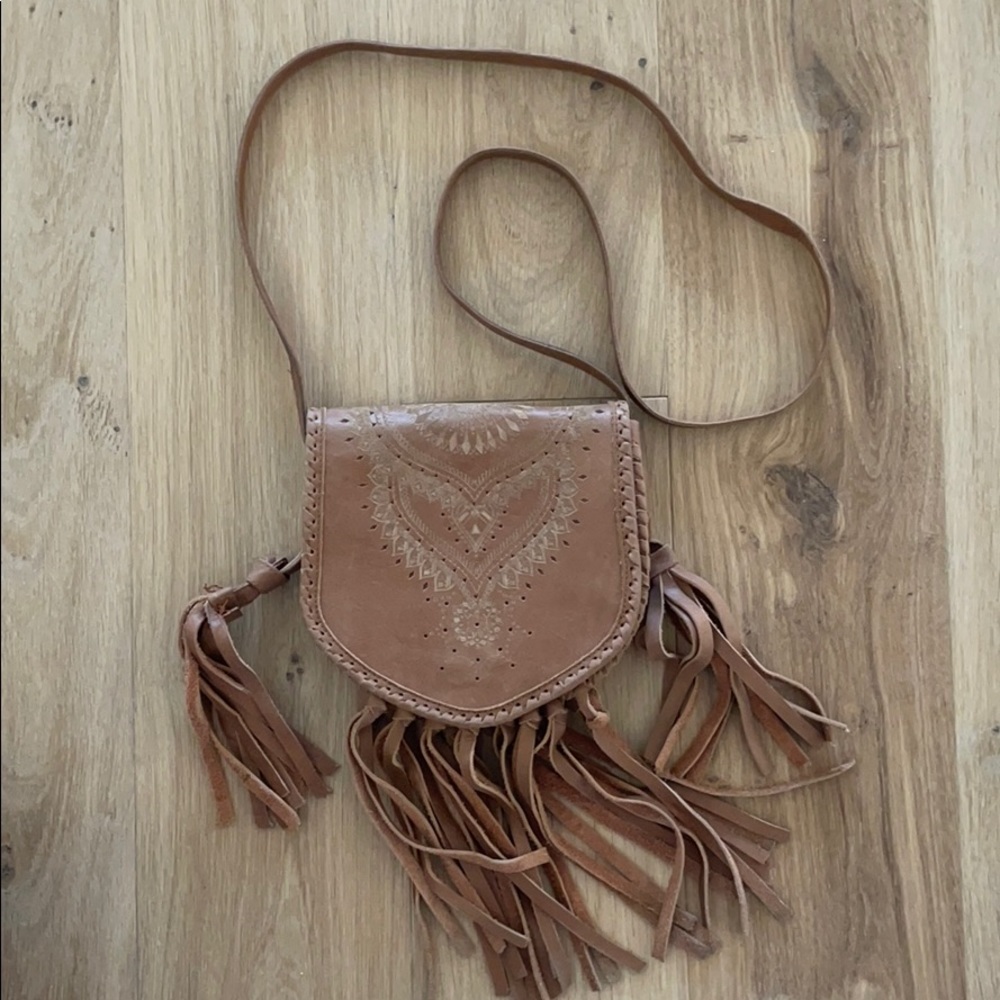 Cleobella boho leather bag, festival worthy